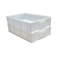 670*410*150白色周转箱 塑料面包周转箱 食品箱 面包包装盒储物箱
