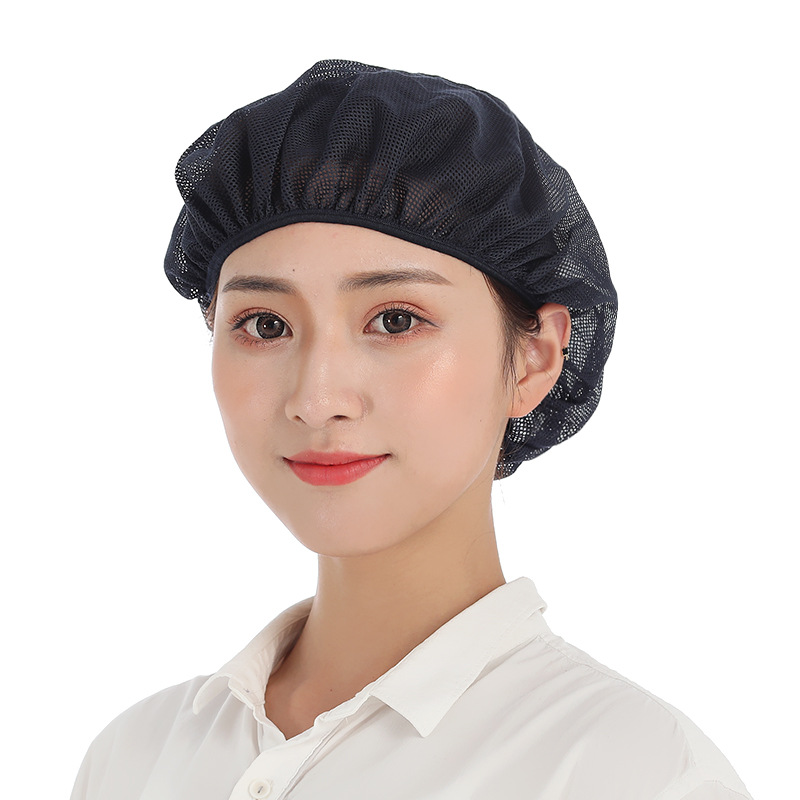 Xuanzhi New Chef Kitchen Dust-Free Work Mesh Cap Female Factory Workshop Food Factory Hat Catering Anti-Static Dustproof