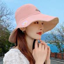 春季帽子女日系遮阳帽户外太阳帽休闲时尚潮夏天防晒可折叠渔夫帽