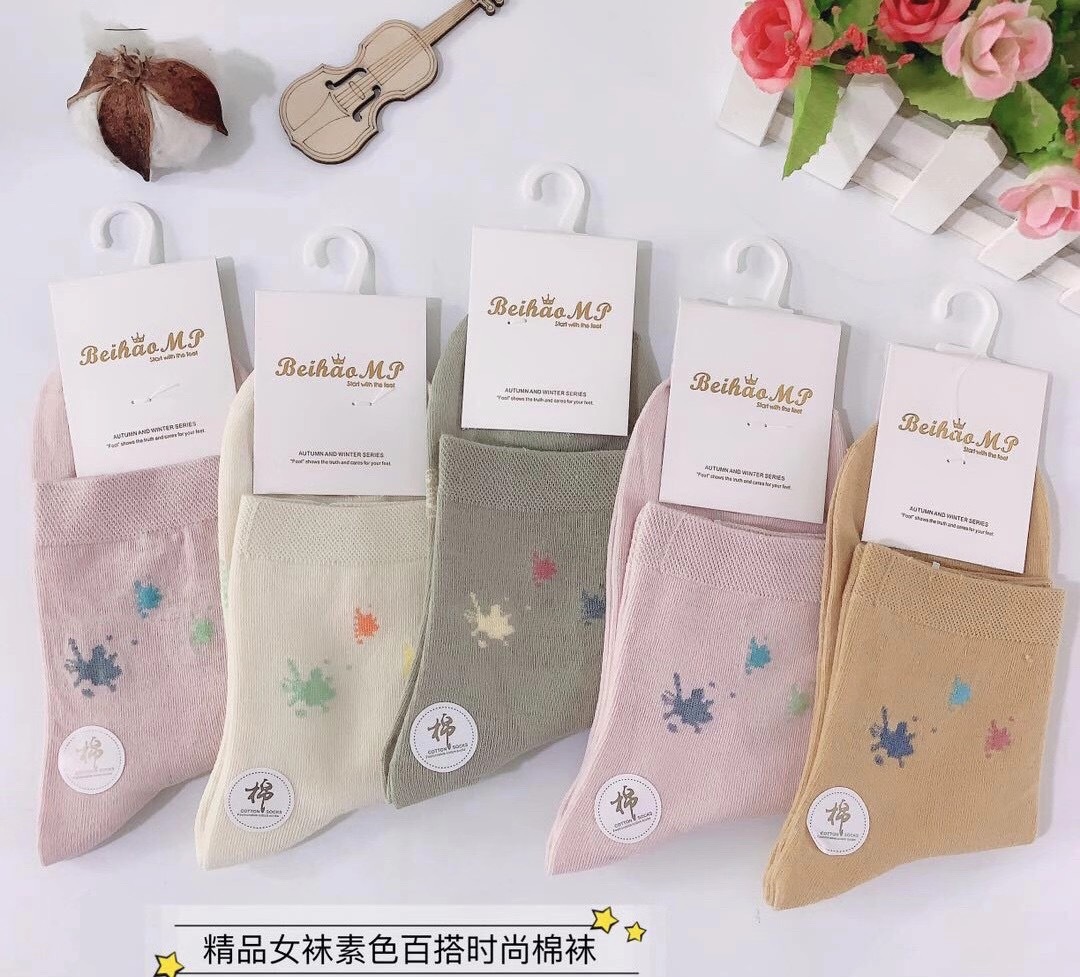 Spring and Autumn Pure Cotton Socks Wholesale Socks for Men and Women Stall Market Supply Northeast Cotton Socks Middle Tube Cotton Socks Factory Direct Sales