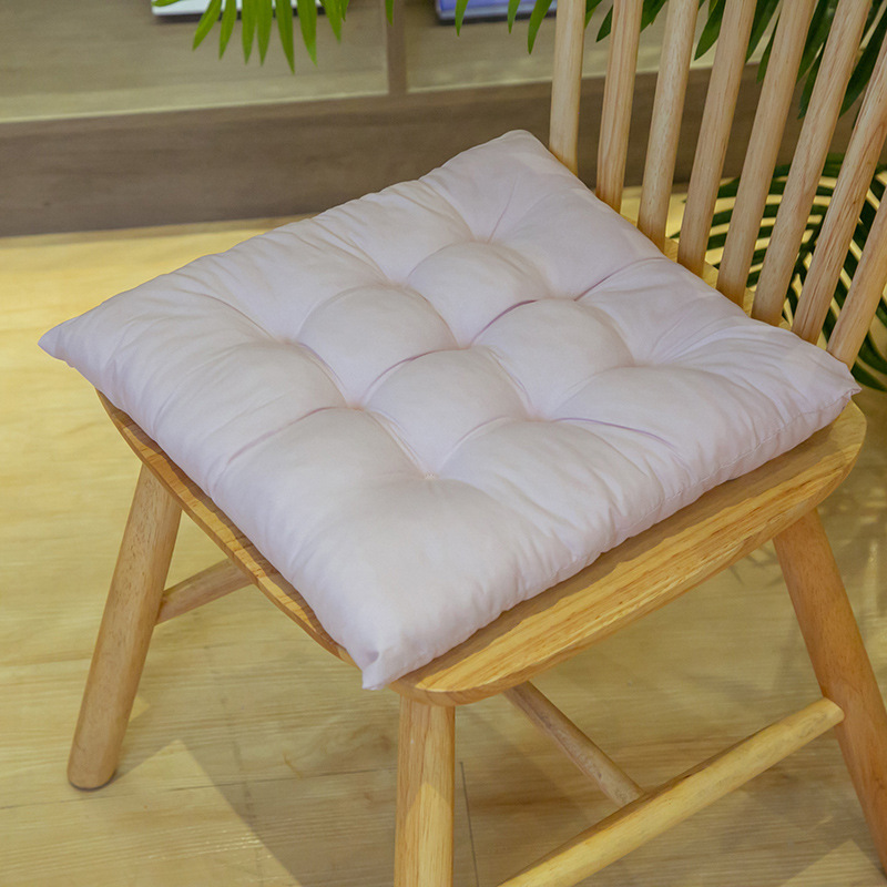 Cushion Wholesale Solid Color Brushed Chair Cushion Office Computer Chair Cushion Autumn and Winter Tatami Seat Cushion Student Butt Cushion