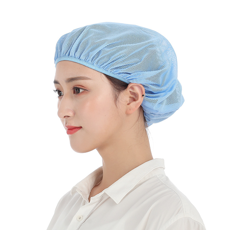 Xuanzhi New Chef Kitchen Dust-Free Work Mesh Cap Female Factory Workshop Food Factory Hat Catering Anti-Static Dustproof