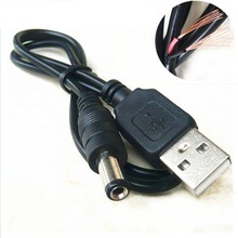 0.8米USB转DC5.5*2.1mm电源线 USB对DC5.5直流线 圆孔 纯铜充电线