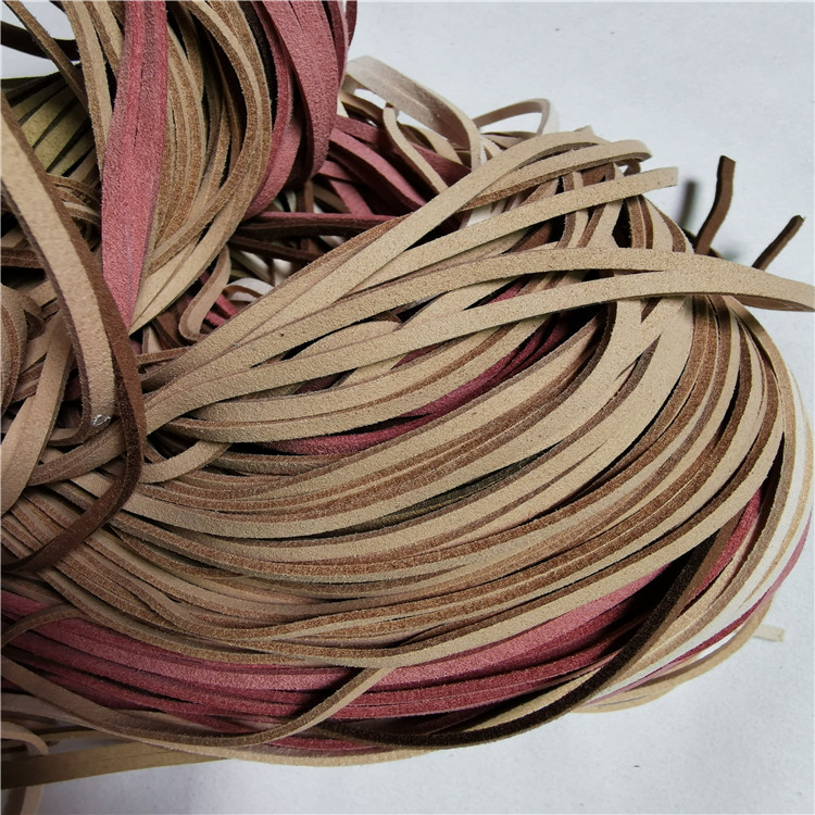 3mm宽超纤细条超纤束口绳2mm真超纤切条饰品礼物绳1.