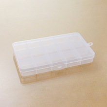 小号固定一体扣15格透明塑料盒饰品串珠药盒鱼钩螺丝零件收纳盒