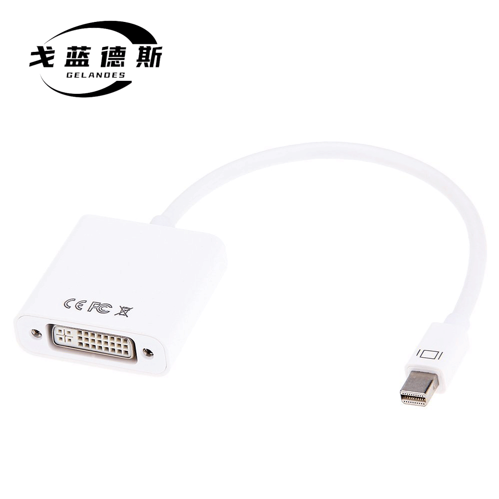 高清1080p mini displayport 转 dvi适用苹果转电视投影仪 md16