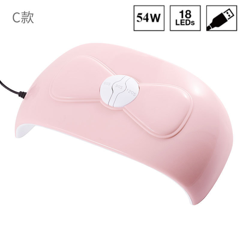 54W Large Space Double Light Source UV Nail Lamp Sun Nail Lamp Pink LED Phototherapy Machine Nail Lamp Phototherapy Machine