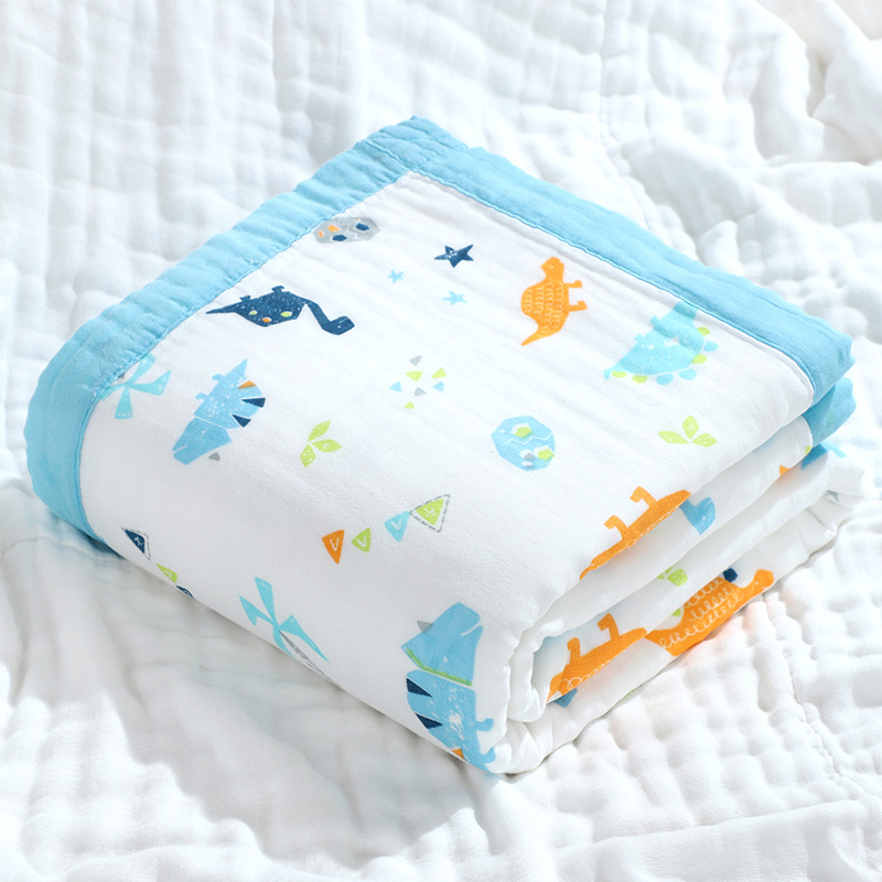 Children's Pure Cotton Gauze Bath Towel Cover Blanket Newborn Newborn Baby Bath Towel Baby's Blanket Baby Swaddling Quilt Baby's Bath Towel