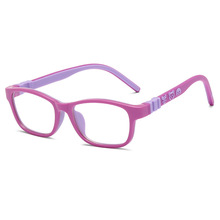 多色儿童防蓝光透明舒适全框架平光镜腿眼镜框记忆架耐压光学眼镜
