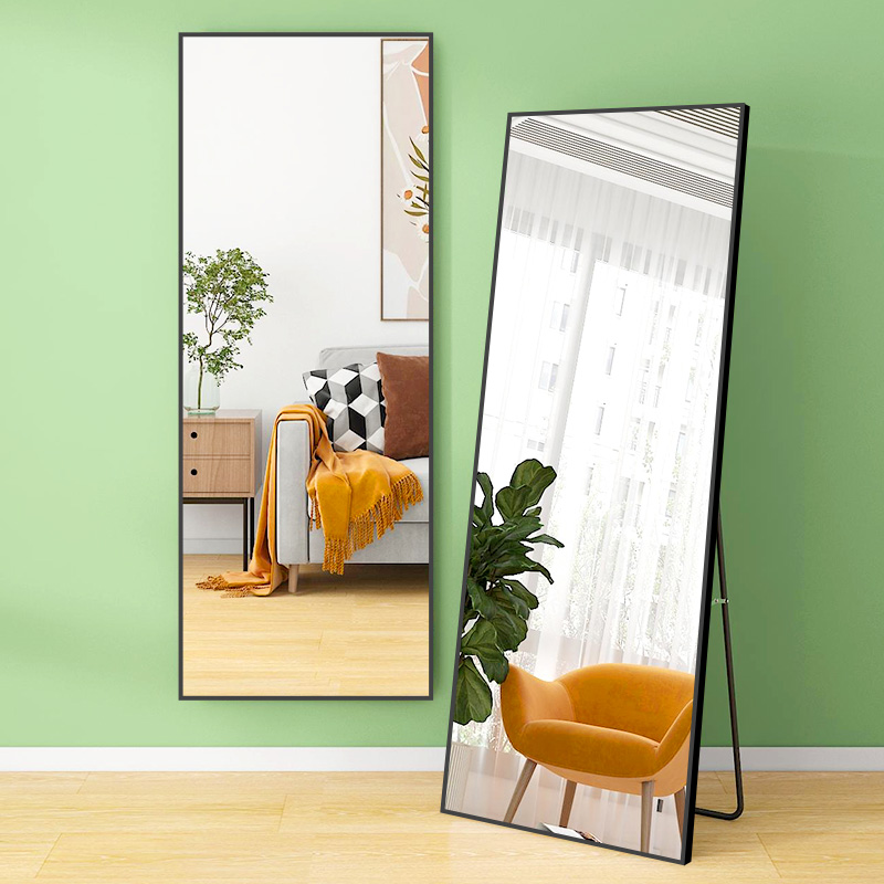 宿舍贴墙全身镜落地镜子家用立体试衣镜梳妆大立镜壁挂穿衣镜批发
