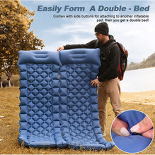户外用品充气床垫 便携野餐露营沙滩充气垫 TPU拼接脚踩充气床垫