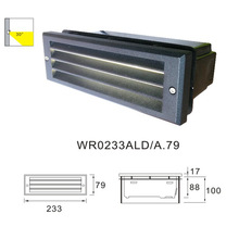 led防水墙角灯户外防水嵌入长方形过道走廊楼梯台阶踏步墙角灯