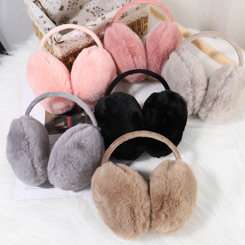 earmuffs warm winter women‘s korean-style cute student ear warmers winter earflaps plush earmuff anti-freezing wear earmuffs