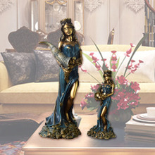 希腊财富女神雕塑像开业礼品收银台装饰摆件办公室幸运招财摆设