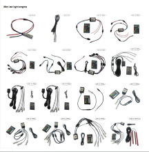 批发12VUSB5V聚光小功率汽车导光光纤用七彩氛围灯LED迷你光源器