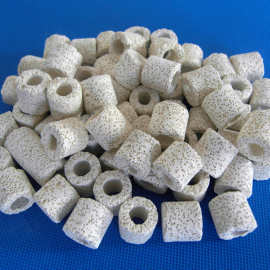 洁宝水族优品滤材 过滤器生化环 500g含网袋白色呼吸生物环