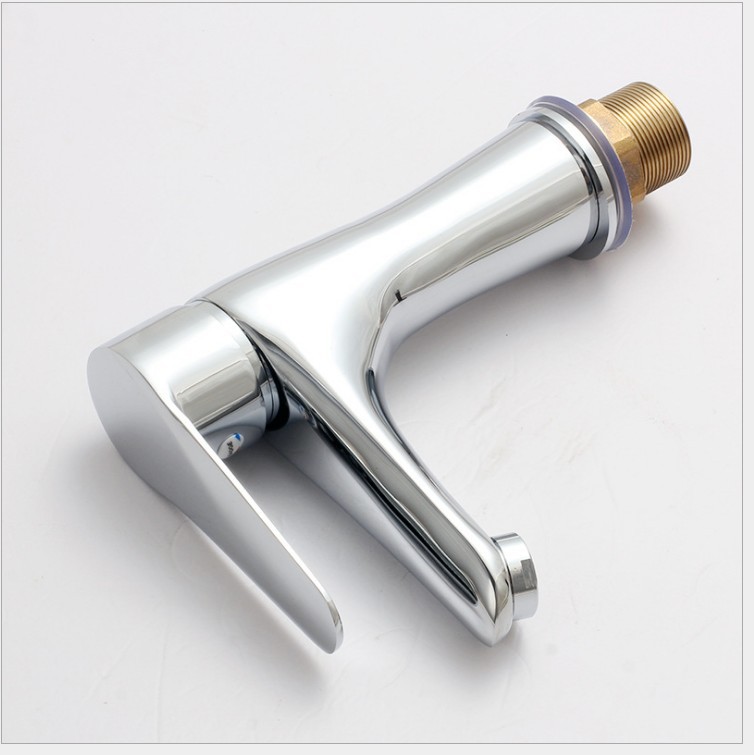 Copper Cold and Hot Water Mixing Basin Faucet Bathroom Wash Table Wash Basin Hot and Cold Single Hole Basin Faucet Water Tap