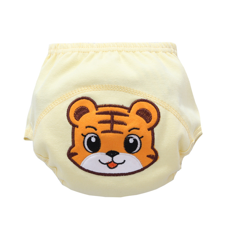 Diaper Pants Three-Layer Training Pant Embroidery Pull up Diaper Cloth Diaper Diaper Pants Solid Color Diaper Pants Diaper Cover