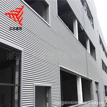 新型建筑材料 836型横铺装铝镁锰合金圆波波纹板墙面工程