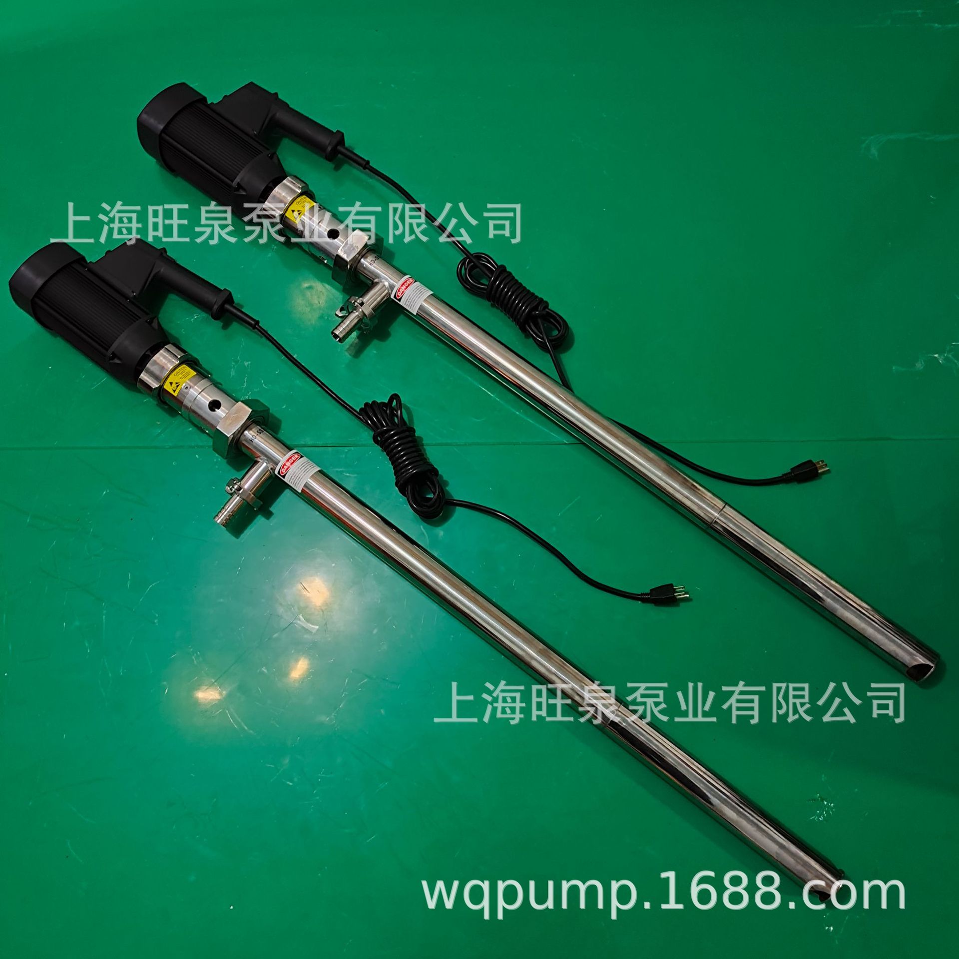上海旺泉HD-EX2-V+SS316L-1000HV250-VT高粘度插桶泵、螺杆插桶泵