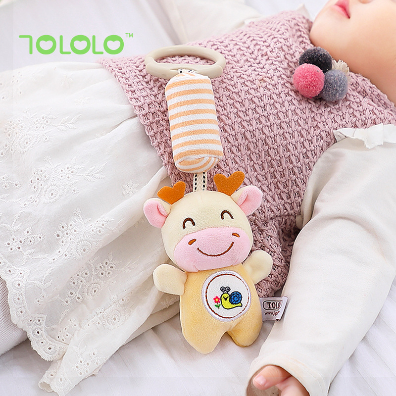 Tololo Baby Toys Rattle Pendant Baby Stroller Hanging Wind Chimes Newborn Comfort Toy Factory Wholesale