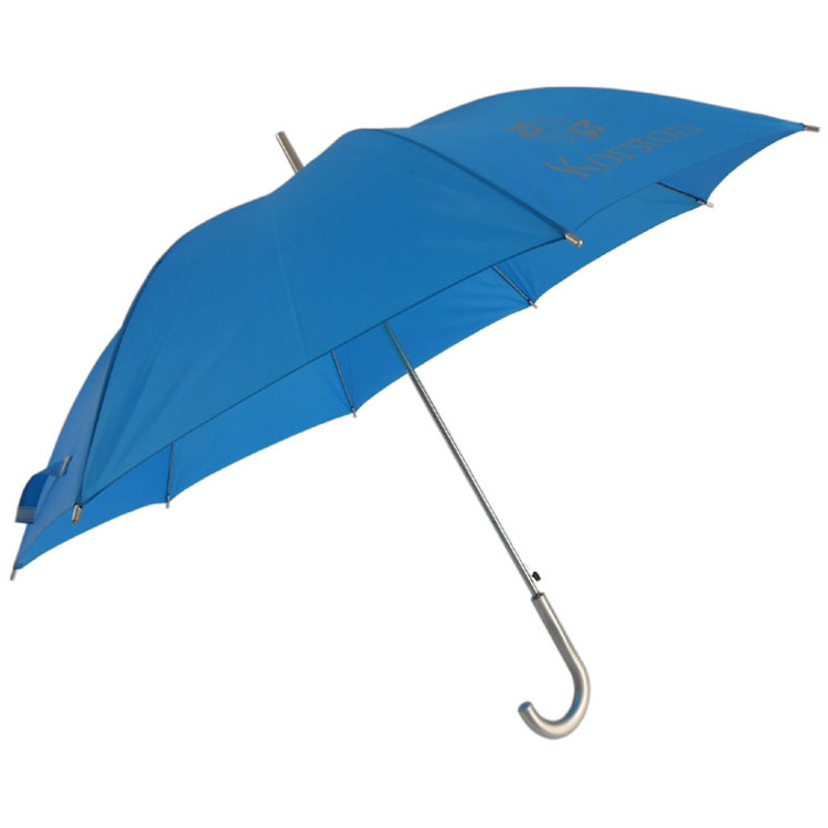 23-Inch Long Umbrella Polyester Automatic Straight Umbrella Digital Printing Logo Advertising Gift Umbrella UV Protection Long Umbrella