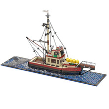 MOC-38659兼容乐高创意经典系列渔船成人拼插积木玩具套装摆件
