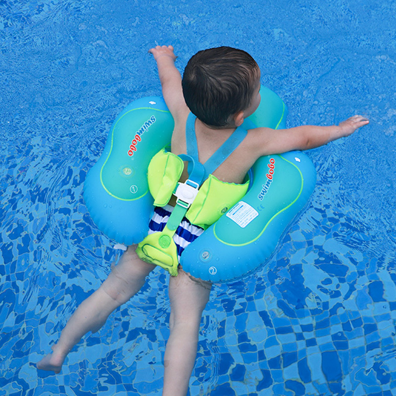 swimbobo 婴儿游泳圈趴圈 带坐兜防下滑儿童游泳圈腋下圈大量现货