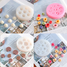 diy甜品创意蛋糕香薰蜡烛装饰配件 小奶油饼干 甜甜圈 硅胶模具