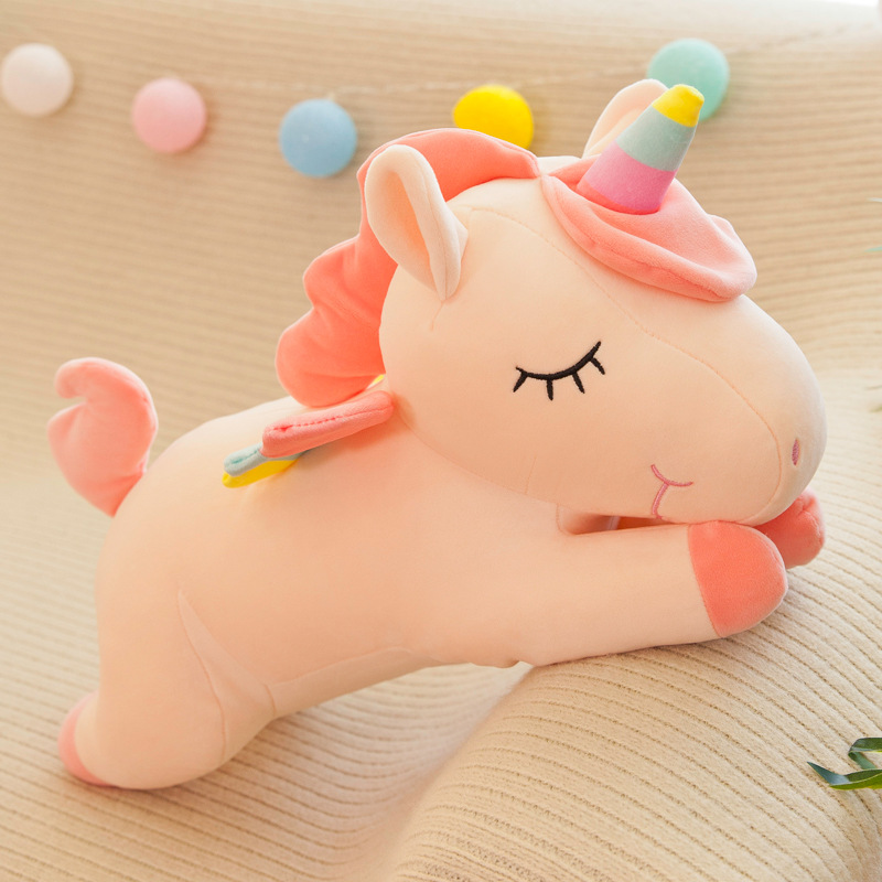 Cross-Border Unicorn Throw Pillow Doll Children's Gift Plush Toy Large Doll Toy Stall Gift Wholesale Year-Old