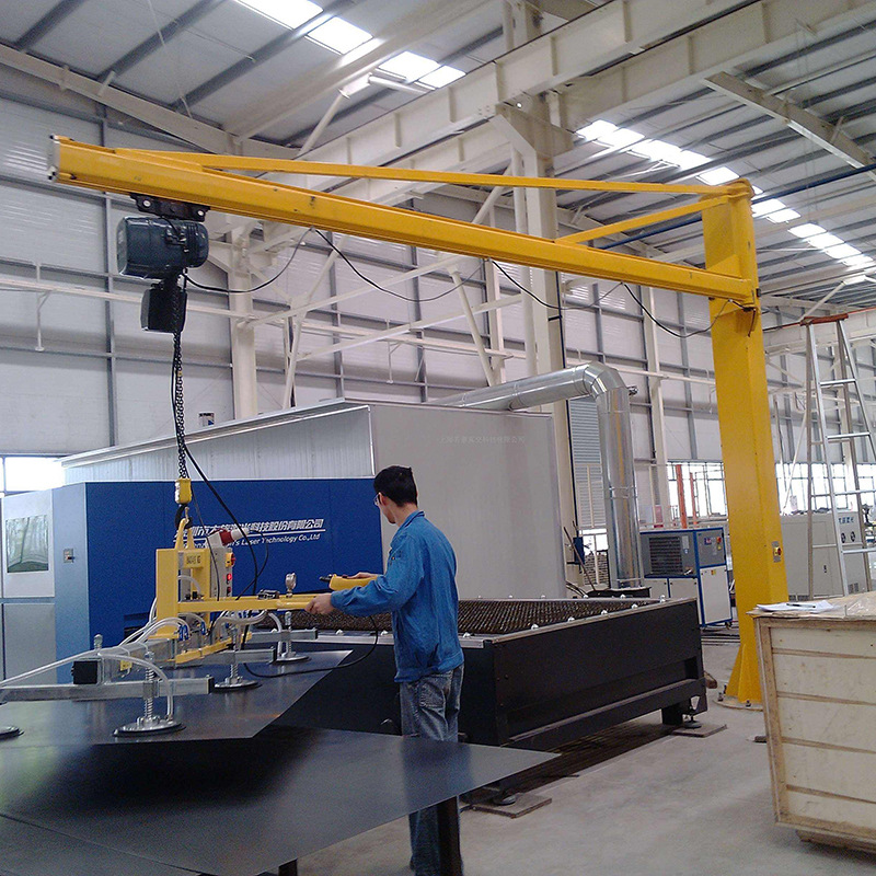1吨3吨悬臂吊 360°电动旋转小型立柱式旋臂吊固定式单臂吊起重机