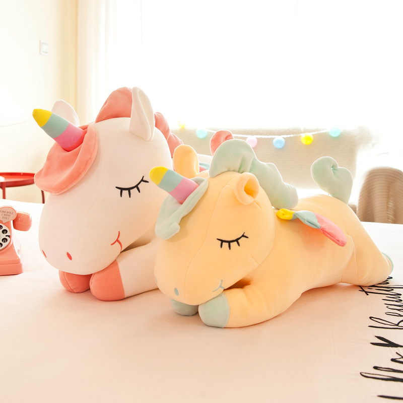 Cross-Border Unicorn Throw Pillow Doll Children's Gift Plush Toy Large Doll Toy Stall Gift Wholesale Year-Old