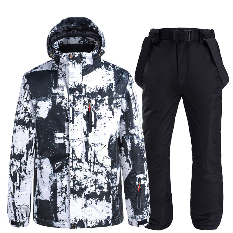 新款滑雪服套装男女款单板双板滑雪衣裤冬季户外保暖加厚