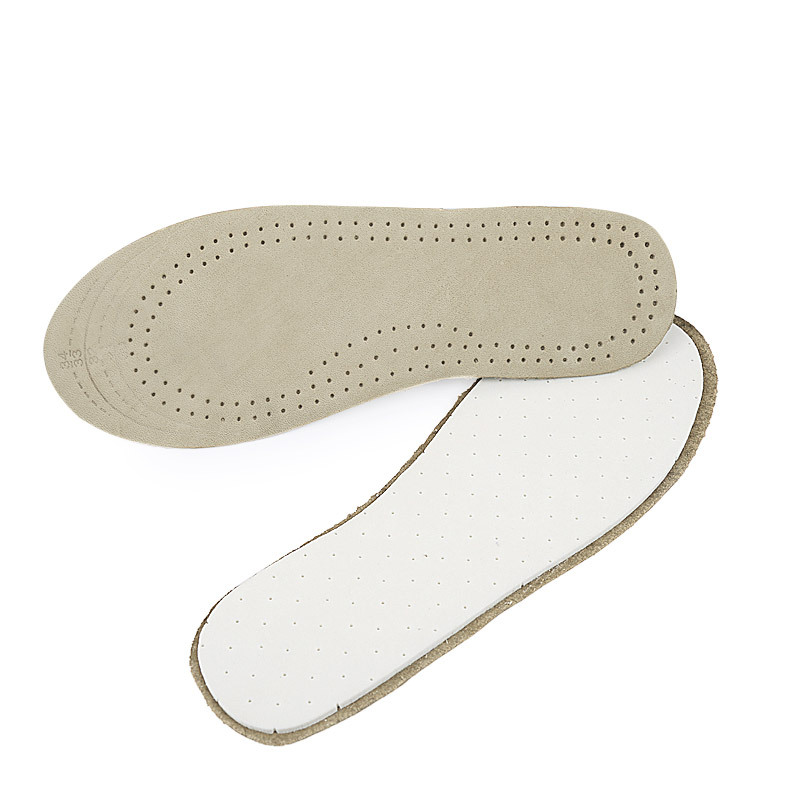 Children's Cowhide Insole Breathable Sweat Absorbing Baby Cutting Boys and Girls Children Shock Absorption Massage Cowhide Insole
