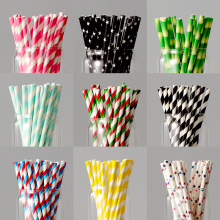 彩色吸管纸100支一次性环保创意果汁鸡尾酒艺术纸质派对台用吸管