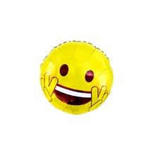 18寸笑脸铝膜气球定emoji表情包婚庆派对生日装饰布置铝箔气球