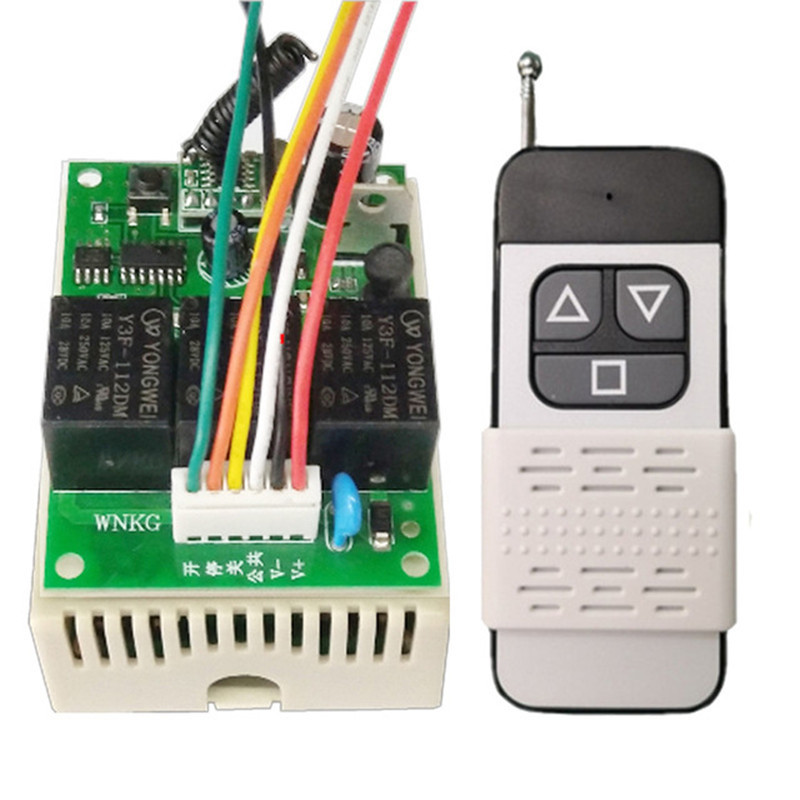 12v24v宽电压门禁点动遥控开关伸缩门315道闸平移门外接遥控开关