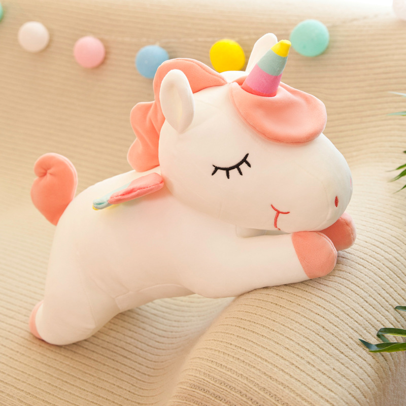 Cross-Border Unicorn Throw Pillow Doll Children's Gift Plush Toy Large Doll Toy Stall Gift Wholesale Year-Old