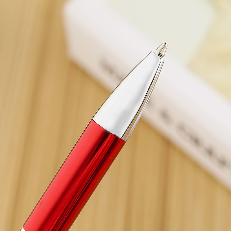 Factory Wholesale Press Semi-Metal Ballpoint Pen Second-Line Alumina Business Office Gift Pen