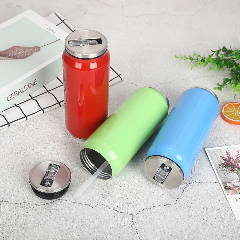 Stainless Steel Coke Can Fashion Creative Personality Cans Insulation Cup Car Coke Bottle Water Cup Wholesale