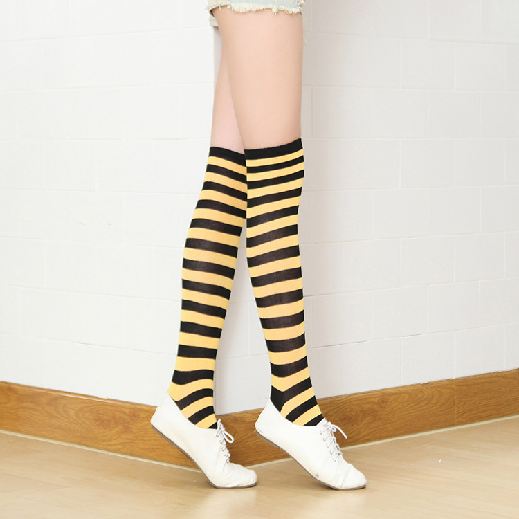 Halloween Socks Soccer Socks Striped Long Tube Women's Socks Colorful Stockings Knee-High Sports Socks Socks Production