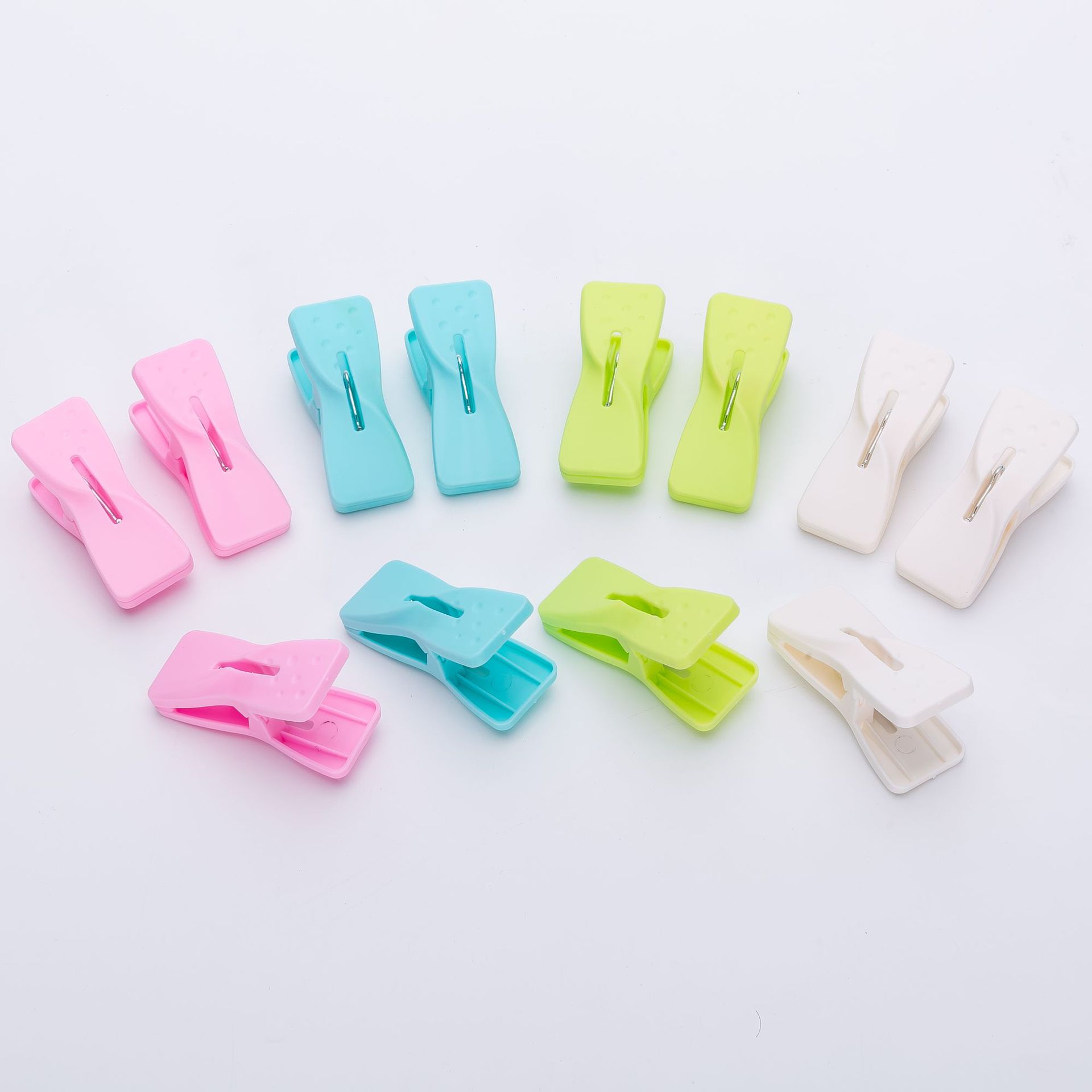 防风小号裤夹塑料袜夹晾晒夹家用强力衣夹晾衣夹12个装塑料小夹子