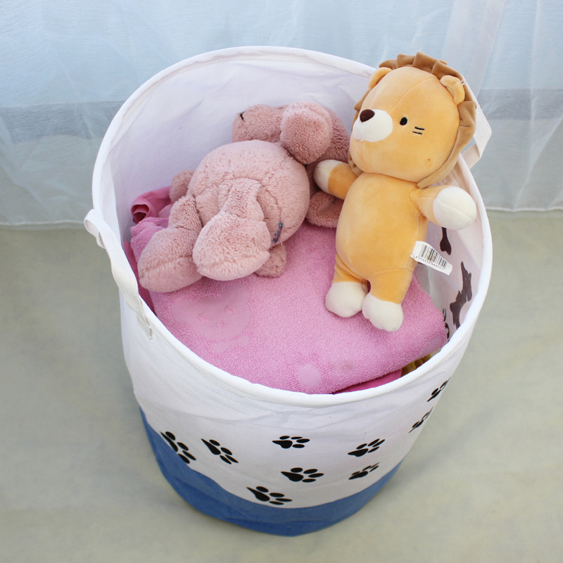 New Fabric Craft Waterproof Foldable Cute Cartoon Dirty Laundry Toy Storage Bucket Laundry Basket Laundry Baskets Basket