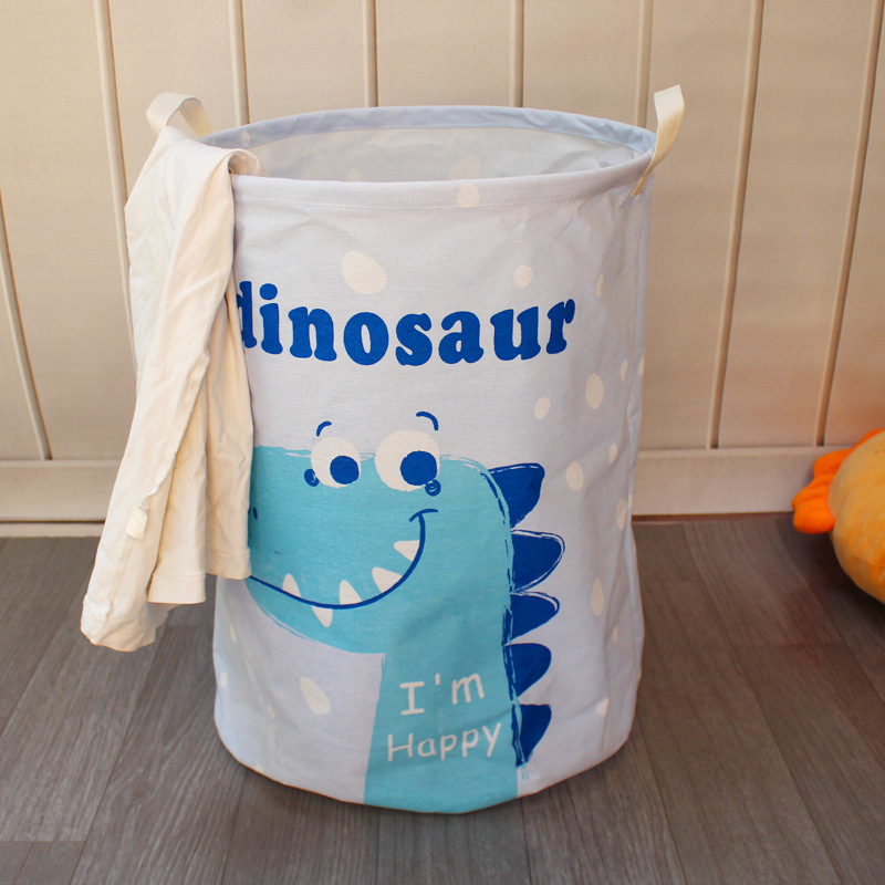 New Fabric Craft Waterproof Foldable Cute Cartoon Dirty Laundry Toy Storage Bucket Laundry Basket Laundry Baskets Basket