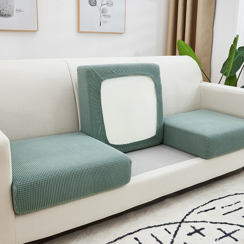 玉米绒沙发坐垫套 纯色简约懒人沙发罩四季通用沙发笠单双人组合