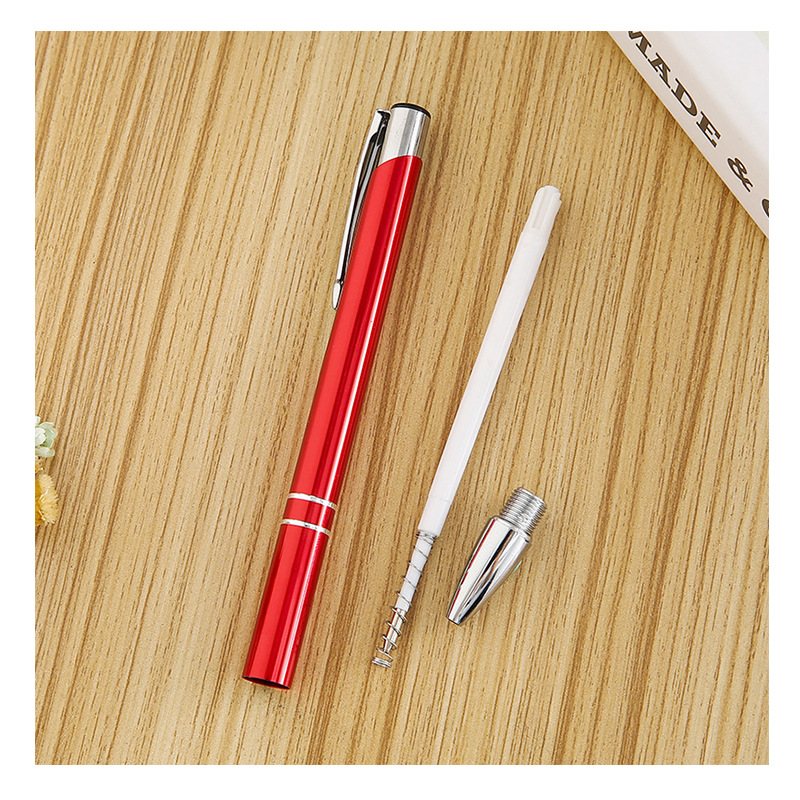 Factory Wholesale Press Semi-Metal Ballpoint Pen Second-Line Alumina Business Office Gift Pen