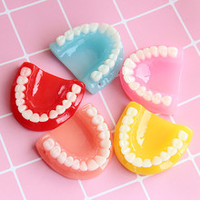 仿真树脂牙齿挂件DIY万圣节饰品配件跨境货源 幼儿园教具牙齿模型