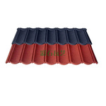 专供彩石金属瓦隔热抗腐镀铝锌别墅屋顶瓦 仿古瓦屋顶隔热彩钢瓦