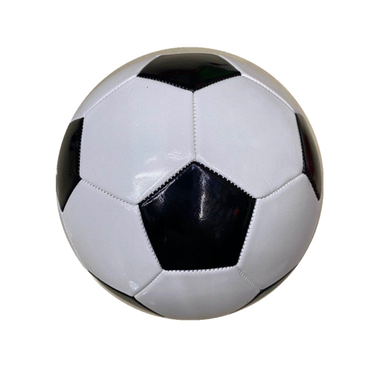 Student Training Football No. 3 No. 4 No. 5 PVC Pu Black and White Ball Color Ball Manufacturer Supply