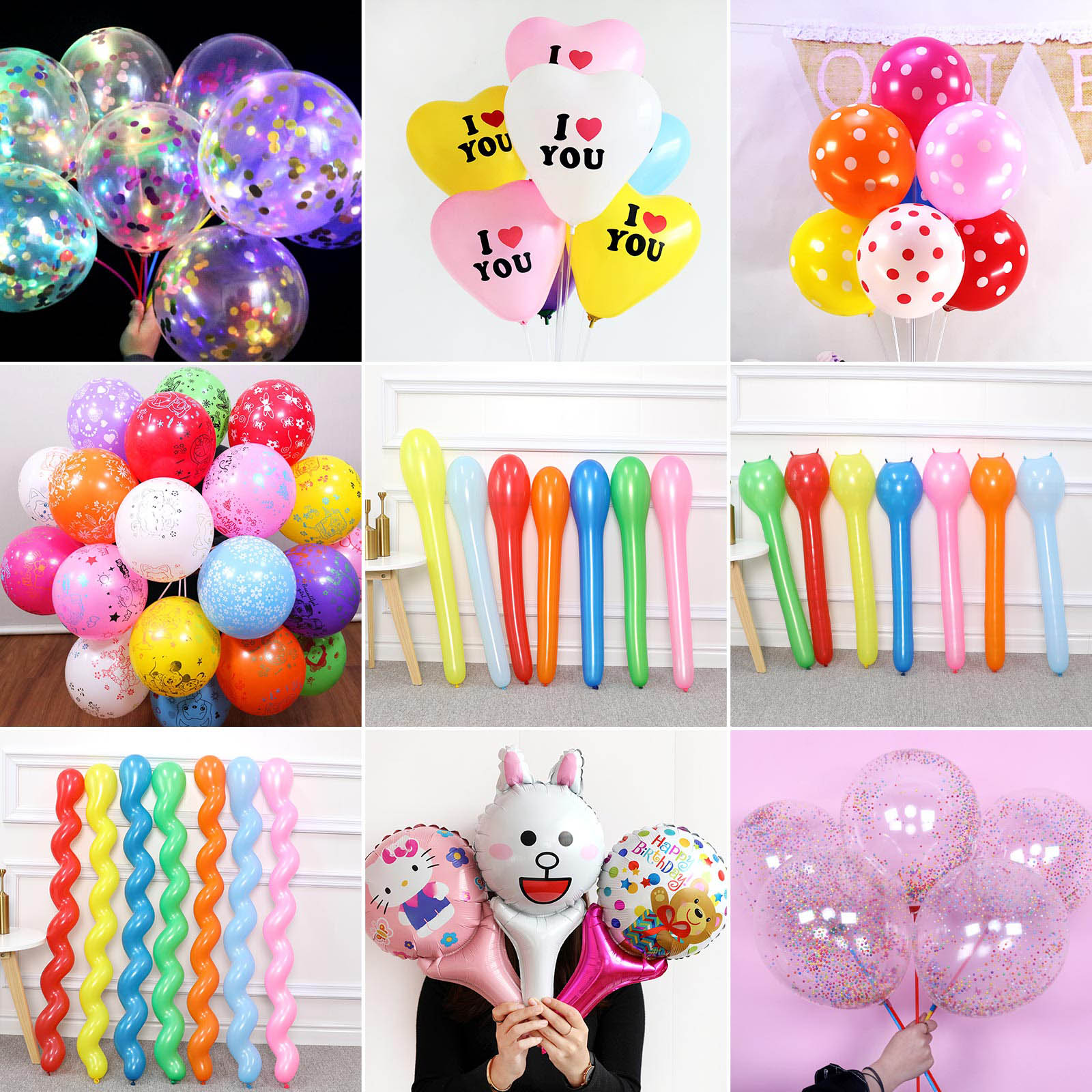 Factory Wholesale 10-Inch Colorful Children's Balloon Kindergarten Activity Theme Decoration Funny Animals Cartoon Balloon